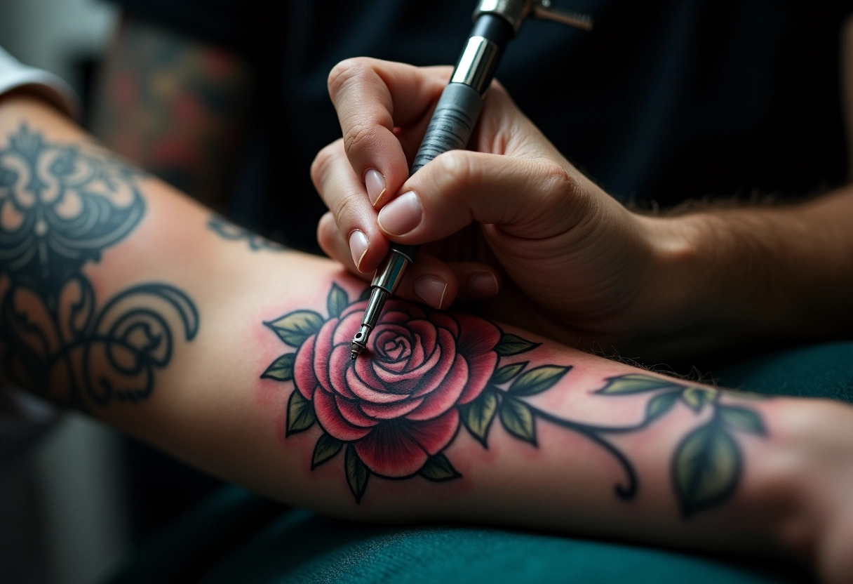 rose tatouage