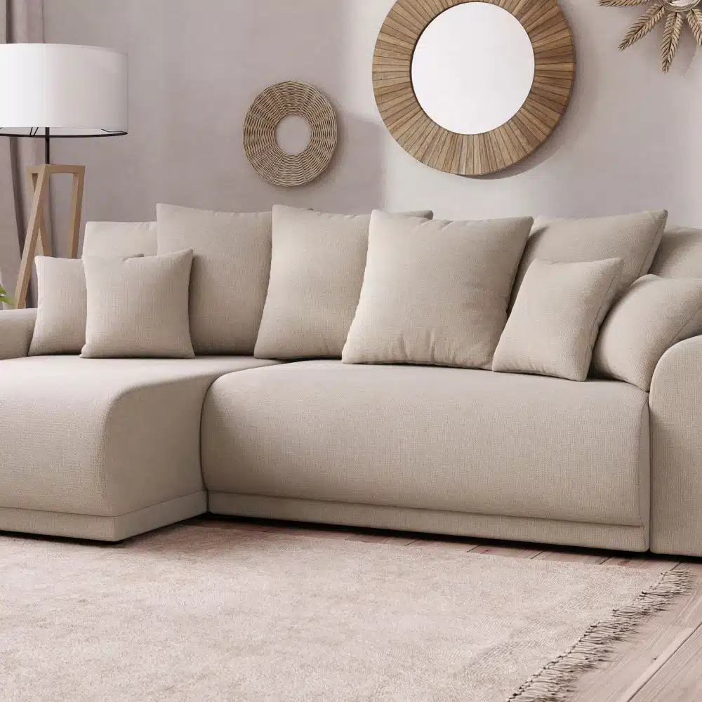Craquez pour le confort et l'élégance du canapé d'angle arrondi : notre sélection